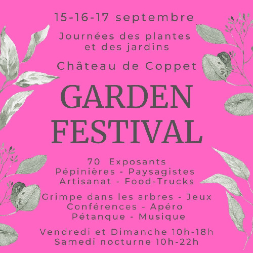 Lire la suite à propos de l’article Garden Festival au château de Coppet – 15/09 au 17/09