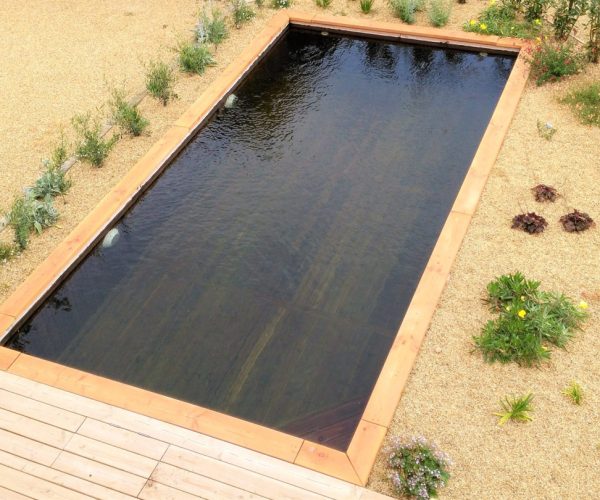 piscine biopooltech naturelle en bois et connectée