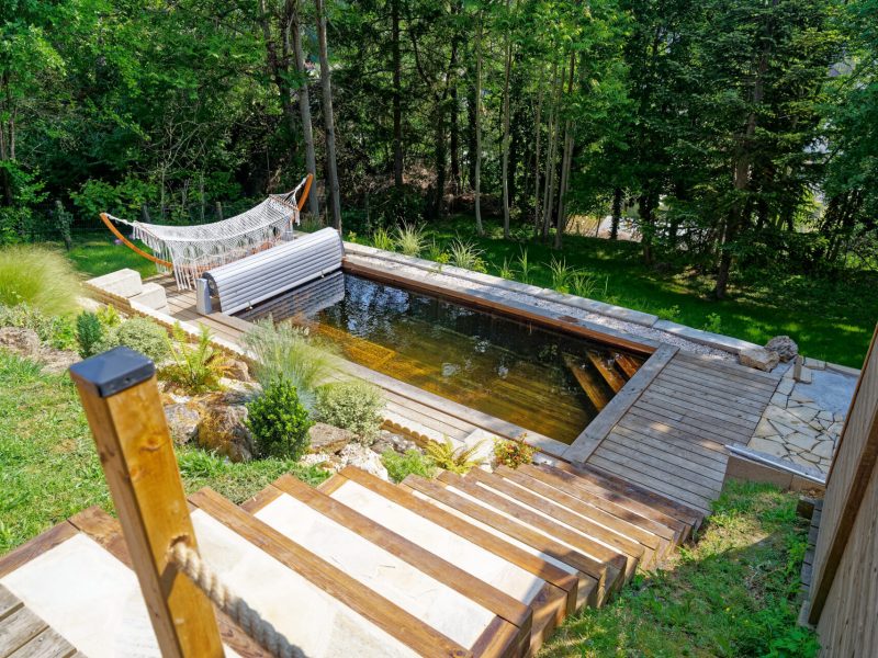 Piscine de jardin en bois
